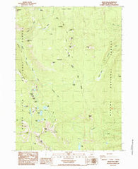 Devils Peak Oregon Historical topographic map, 1:24000 scale, 7.5 X 7.5 Minute, Year 1985