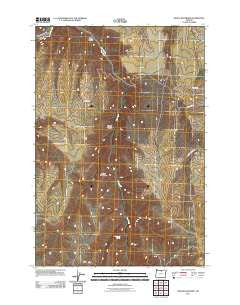 Devils Backbone Oregon Historical topographic map, 1:24000 scale, 7.5 X 7.5 Minute, Year 2011