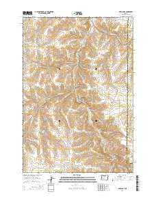 Devils Gap Oregon Current topographic map, 1:24000 scale, 7.5 X 7.5 Minute, Year 2014