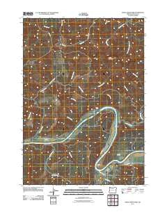 Devils Graveyard Oregon Historical topographic map, 1:24000 scale, 7.5 X 7.5 Minute, Year 2011