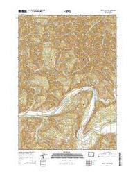 Devils Graveyard Oregon Current topographic map, 1:24000 scale, 7.5 X 7.5 Minute, Year 2014