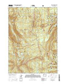 Devils Peak Oregon Current topographic map, 1:24000 scale, 7.5 X 7.5 Minute, Year 2014