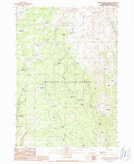 Devine Ridge North Oregon Historical topographic map, 1:24000 scale, 7.5 X 7.5 Minute, Year 1990