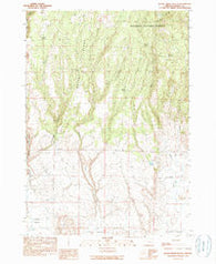 Devine Ridge South Oregon Historical topographic map, 1:24000 scale, 7.5 X 7.5 Minute, Year 1990