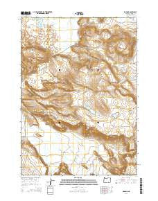 Diamond Oregon Current topographic map, 1:24000 scale, 7.5 X 7.5 Minute, Year 2014