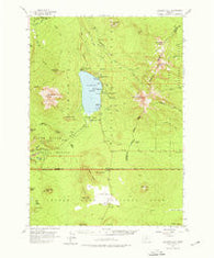 Diamond Lake Oregon Historical topographic map, 1:62500 scale, 15 X 15 Minute, Year 1956