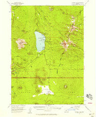 Diamond Lake Oregon Historical topographic map, 1:62500 scale, 15 X 15 Minute, Year 1956