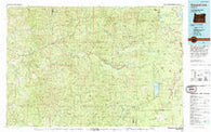 Diamond Lake Oregon Historical topographic map, 1:100000 scale, 30 X 60 Minute, Year 1978