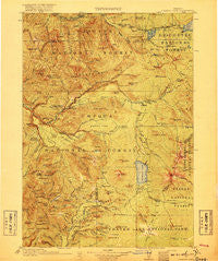 Diamond Lake Oregon Historical topographic map, 1:125000 scale, 30 X 30 Minute, Year 1917