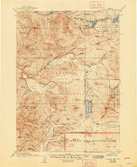 Diamond Lake Oregon Historical topographic map, 1:125000 scale, 30 X 30 Minute, Year 1917