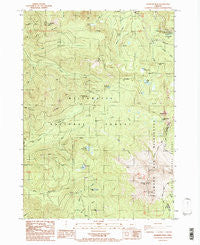Diamond Peak Oregon Historical topographic map, 1:24000 scale, 7.5 X 7.5 Minute, Year 1986