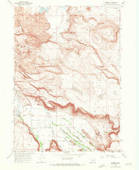 Diamond Oregon Historical topographic map, 1:24000 scale, 7.5 X 7.5 Minute, Year 1967