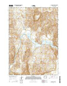 Diamond Butte Oregon Current topographic map, 1:24000 scale, 7.5 X 7.5 Minute, Year 2014