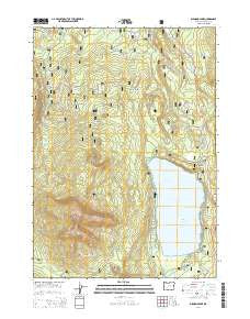 Diamond Lake Oregon Current topographic map, 1:24000 scale, 7.5 X 7.5 Minute, Year 2014