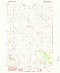 Dickerson Flat Oregon Historical topographic map, 1:24000 scale, 7.5 X 7.5 Minute, Year 1983