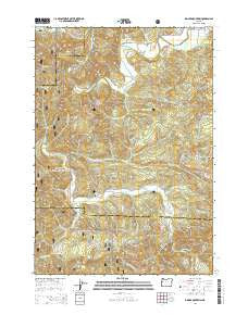 Digger Mountain Oregon Current topographic map, 1:24000 scale, 7.5 X 7.5 Minute, Year 2014