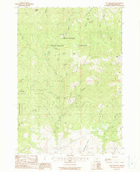 Dixie Meadows Oregon Historical topographic map, 1:24000 scale, 7.5 X 7.5 Minute, Year 1988