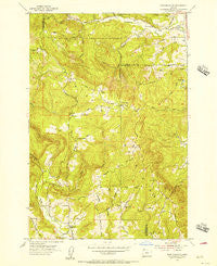 Dixie Mountain Oregon Historical topographic map, 1:24000 scale, 7.5 X 7.5 Minute, Year 1953