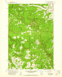 Dixie Mountain Oregon Historical topographic map, 1:24000 scale, 7.5 X 7.5 Minute, Year 1961