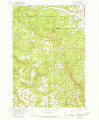 Dixie Mountain Oregon Historical topographic map, 1:24000 scale, 7.5 X 7.5 Minute, Year 1961
