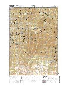 Dixie Meadows Oregon Current topographic map, 1:24000 scale, 7.5 X 7.5 Minute, Year 2014