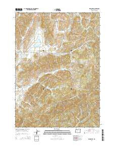 Dixonville Oregon Current topographic map, 1:24000 scale, 7.5 X 7.5 Minute, Year 2014