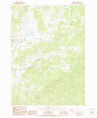 Dixonville Oregon Historical topographic map, 1:24000 scale, 7.5 X 7.5 Minute, Year 1987