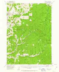 Dixonville Oregon Historical topographic map, 1:62500 scale, 15 X 15 Minute, Year 1954