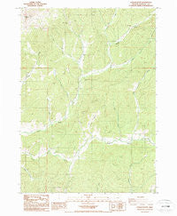 Dodson Butte Oregon Historical topographic map, 1:24000 scale, 7.5 X 7.5 Minute, Year 1987