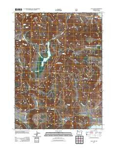 Dog Lake Oregon Historical topographic map, 1:24000 scale, 7.5 X 7.5 Minute, Year 2011