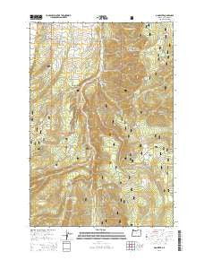 Dog River Oregon Current topographic map, 1:24000 scale, 7.5 X 7.5 Minute, Year 2014