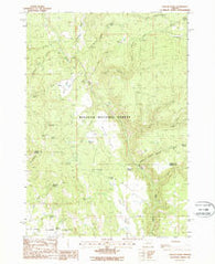 Dollar Basin Oregon Historical topographic map, 1:24000 scale, 7.5 X 7.5 Minute, Year 1988