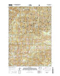 Dolph Oregon Current topographic map, 1:24000 scale, 7.5 X 7.5 Minute, Year 2014