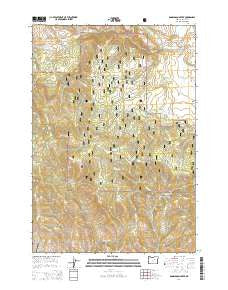 Donaldson Creek Oregon Current topographic map, 1:24000 scale, 7.5 X 7.5 Minute, Year 2014