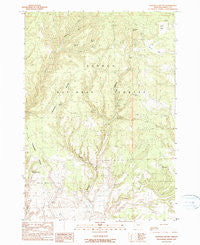 Donnelly Butte Oregon Historical topographic map, 1:24000 scale, 7.5 X 7.5 Minute, Year 1990