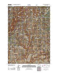 Donnelly Butte Oregon Historical topographic map, 1:24000 scale, 7.5 X 7.5 Minute, Year 2011