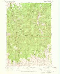 Dooley Mtn Oregon Historical topographic map, 1:24000 scale, 7.5 X 7.5 Minute, Year 1967