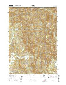Dora Oregon Current topographic map, 1:24000 scale, 7.5 X 7.5 Minute, Year 2014
