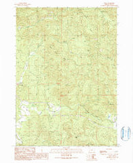 Dora Oregon Historical topographic map, 1:24000 scale, 7.5 X 7.5 Minute, Year 1990