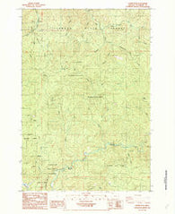 Dovre Peak Oregon Historical topographic map, 1:24000 scale, 7.5 X 7.5 Minute, Year 1984