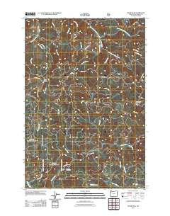 Dovre Peak Oregon Historical topographic map, 1:24000 scale, 7.5 X 7.5 Minute, Year 2011