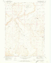 Downey Canyon Oregon Historical topographic map, 1:24000 scale, 7.5 X 7.5 Minute, Year 1969