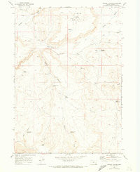 Downey Canyon Oregon Historical topographic map, 1:24000 scale, 7.5 X 7.5 Minute, Year 1969
