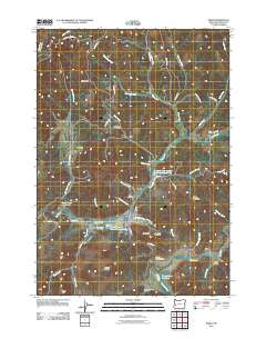 Drain Oregon Historical topographic map, 1:24000 scale, 7.5 X 7.5 Minute, Year 2011