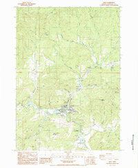 Drain Oregon Historical topographic map, 1:24000 scale, 7.5 X 7.5 Minute, Year 1987