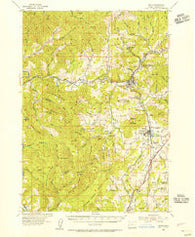Drain Oregon Historical topographic map, 1:62500 scale, 15 X 15 Minute, Year 1954
