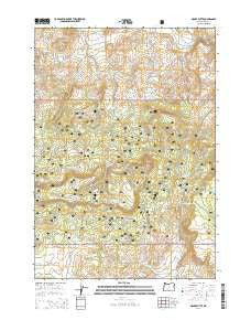 Drake Butte Oregon Current topographic map, 1:24000 scale, 7.5 X 7.5 Minute, Year 2014
