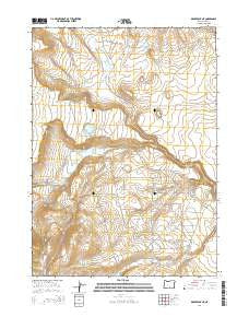 Drake Peak NE Oregon Current topographic map, 1:24000 scale, 7.5 X 7.5 Minute, Year 2014