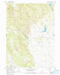 Drews Gap Oregon Historical topographic map, 1:24000 scale, 7.5 X 7.5 Minute, Year 1964