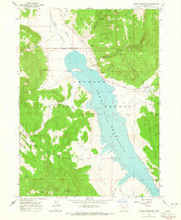 Drews Reservoir Oregon Historical topographic map, 1:24000 scale, 7.5 X 7.5 Minute, Year 1964